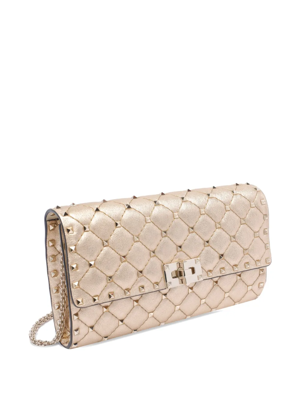 Valentino Garavani Rockstud Spike leren schoudertas Goud