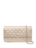 Valentino Garavani Rockstud Spike leather shoulder bag - Gold