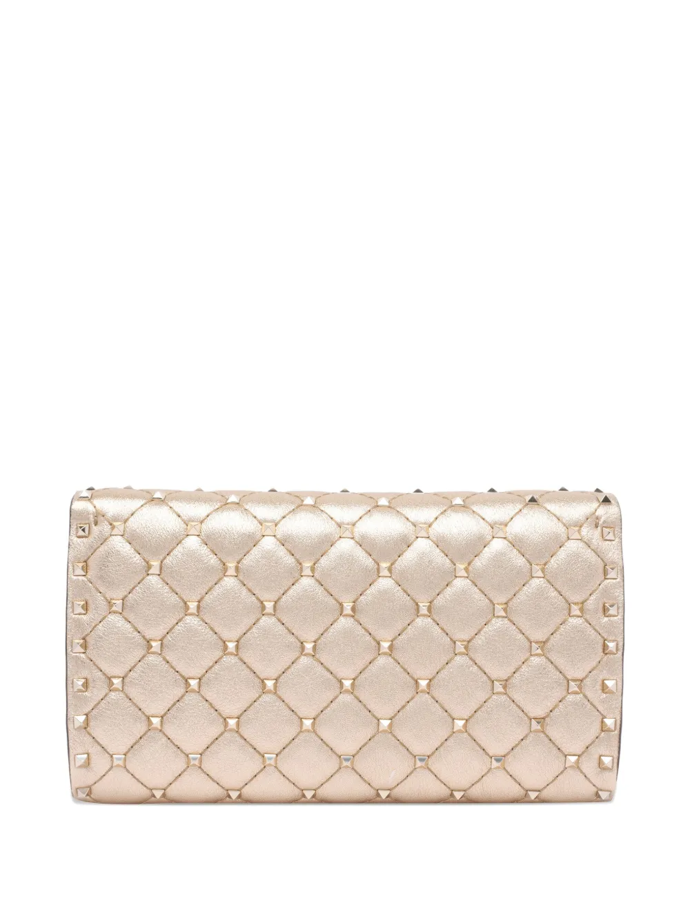 Valentino Garavani Rockstud Spike leather shoulder bag - Goud