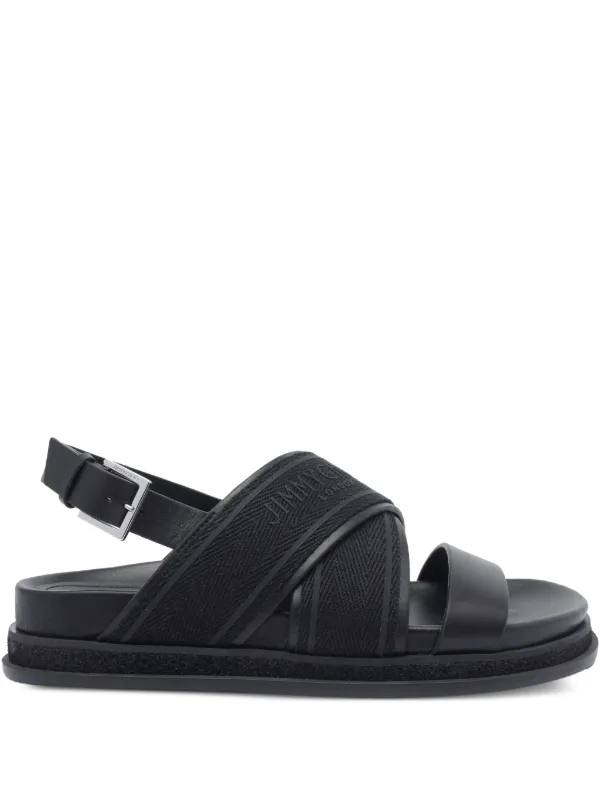 サンダル・ミュール JIMMY CHOO Women Sandals JOA SANDAL FLAT FSYBLACK Black Jimmy Choo Sandals `Joa` | Women's Shoes | Vitkac