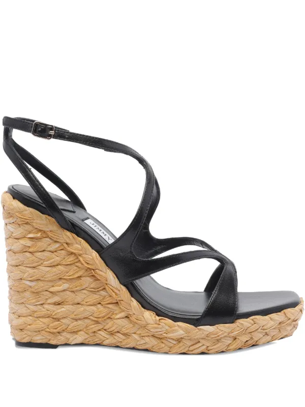 Jimmy Choo Ayla Leather Sandals in Black