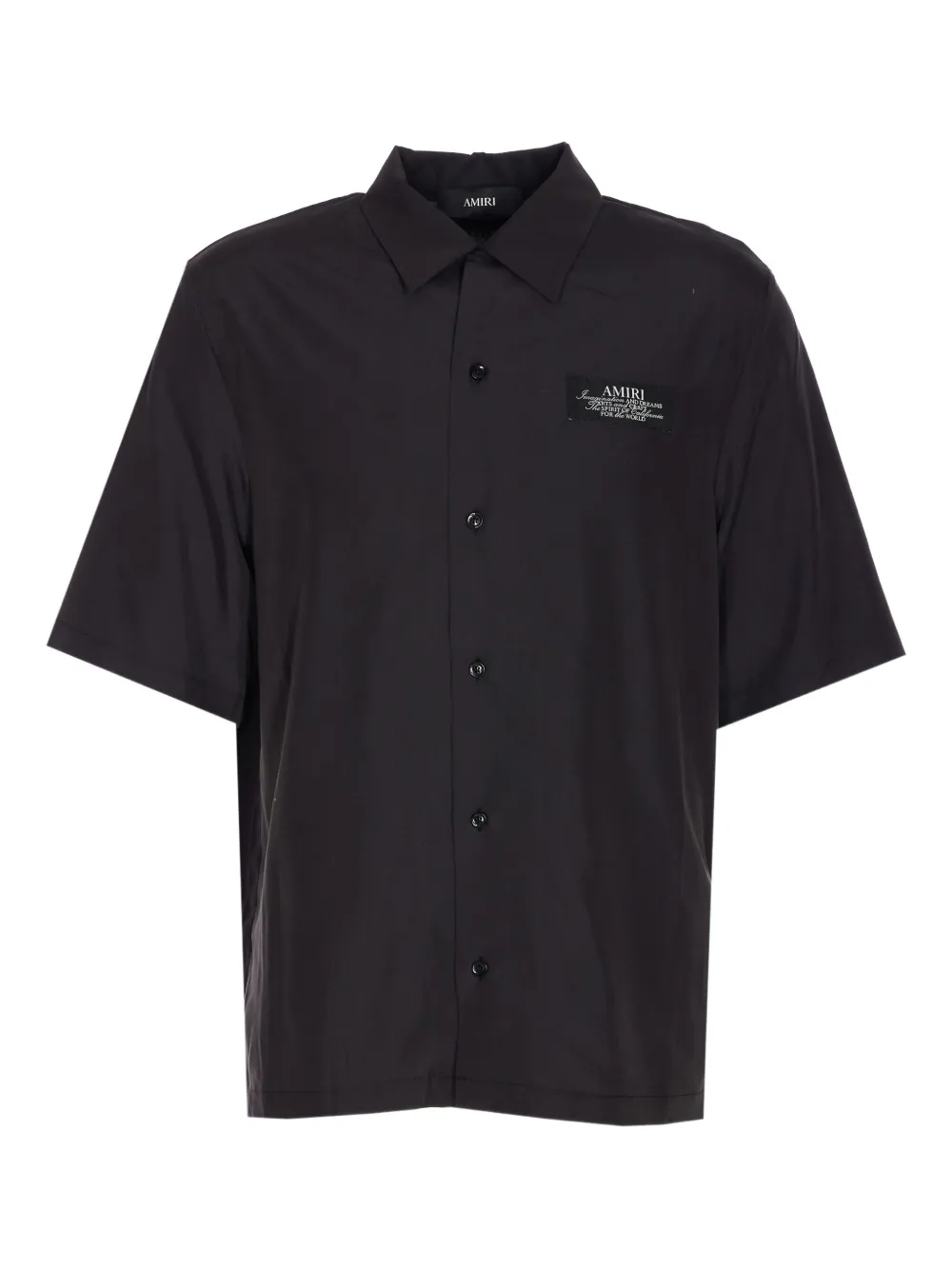 AMIRI Hemd mit Logo-Print | Schwarz | Image 1