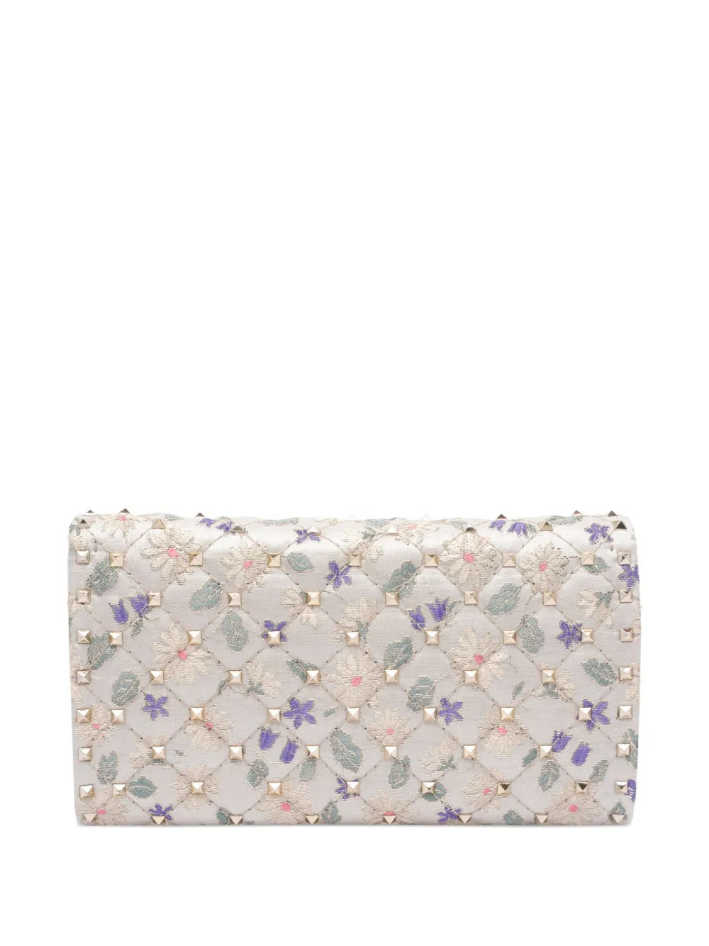 Valentino Garavani Gewatteerde crossbodytas met bloemenprint Wit
