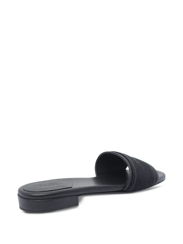 Jimmy Choo ジミー・チュウ JOAフラットサンダル ブラック Jimmy Choo Joa フラットサンダル | ブラック | FARFETCH JP