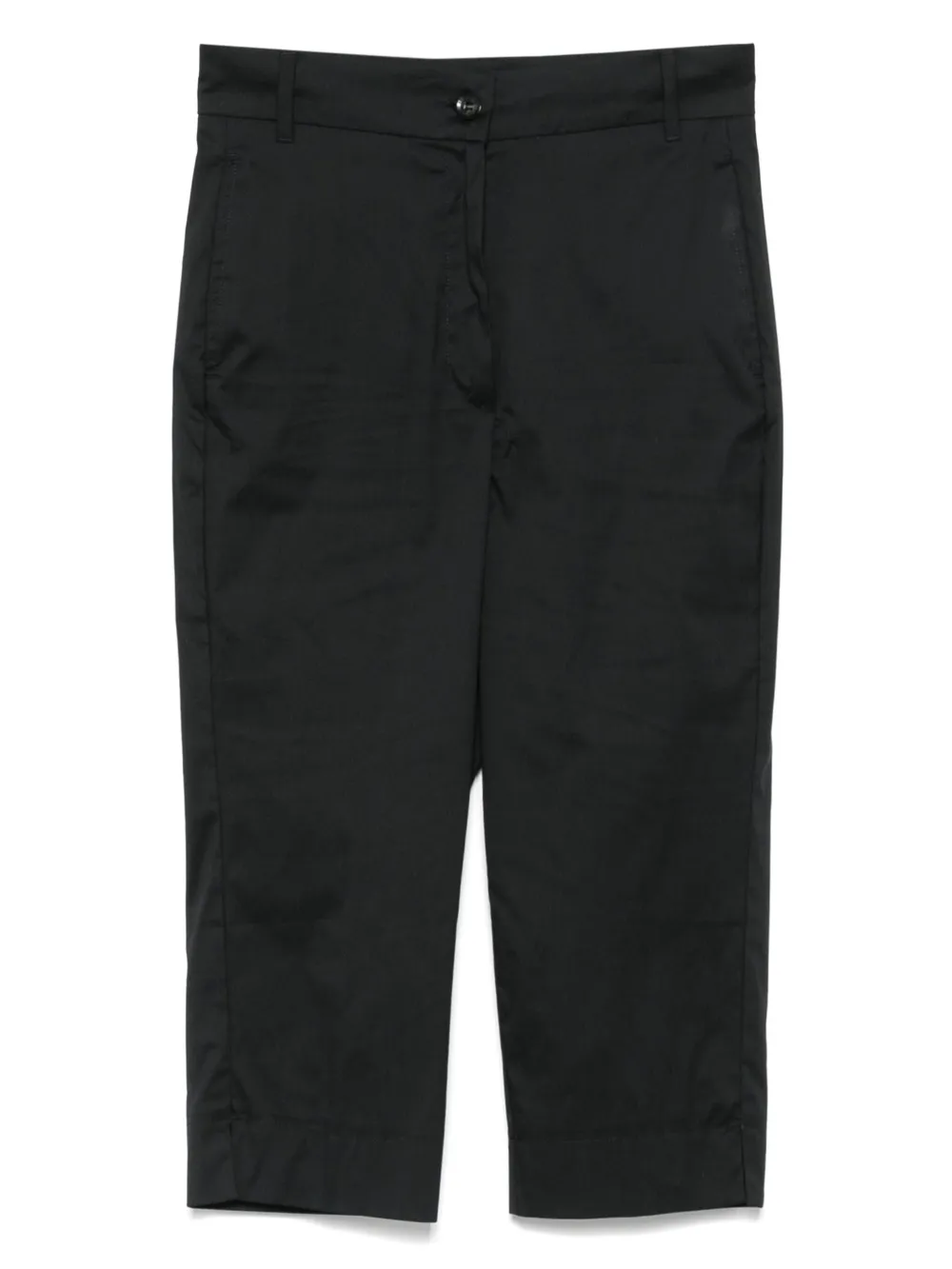 I BLUES cotton cropped trousers | Black | Image 1