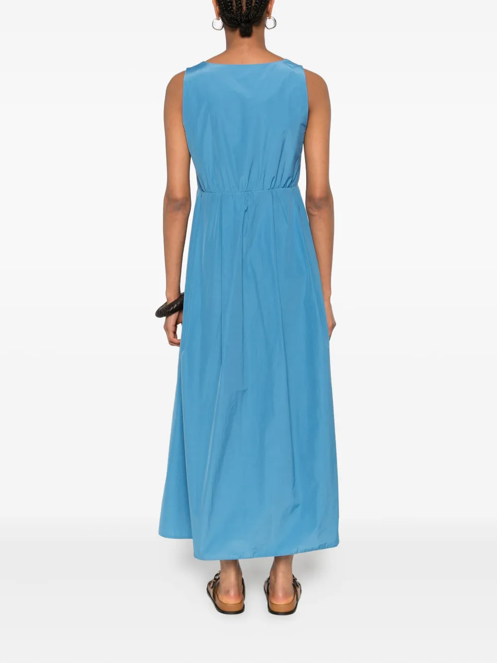 I BLUES Midi-jurk met V-hals Blauw