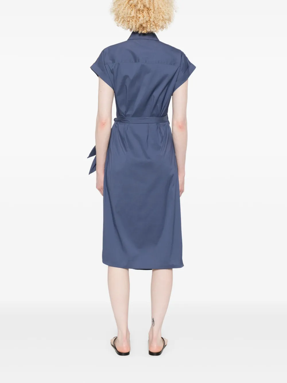 I BLUES BUTTON-COLLAR DRESS