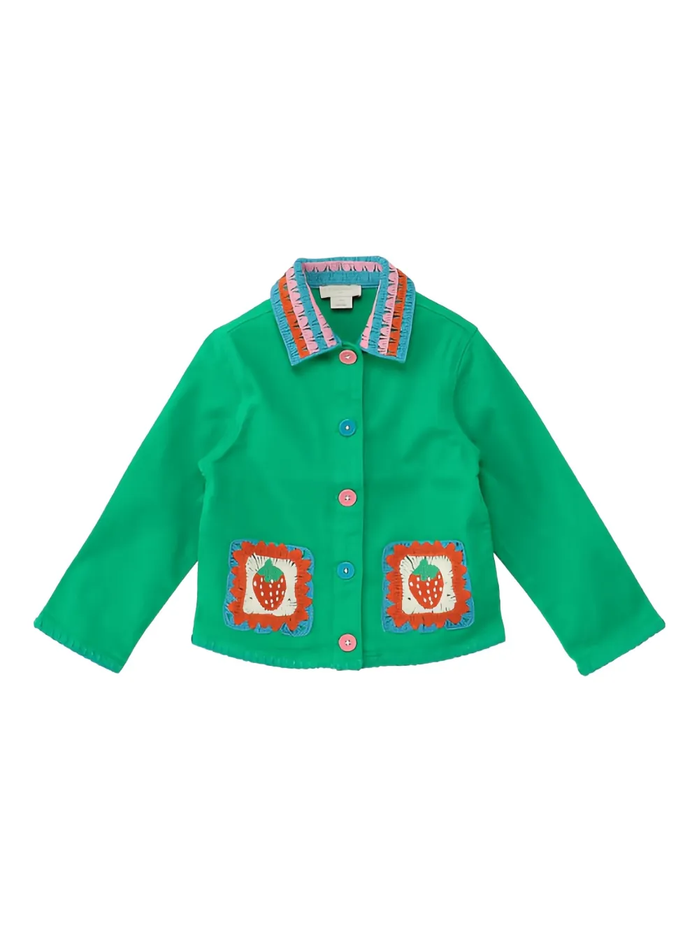 Stella McCartney Kids Jack met gehaakt detail Groen