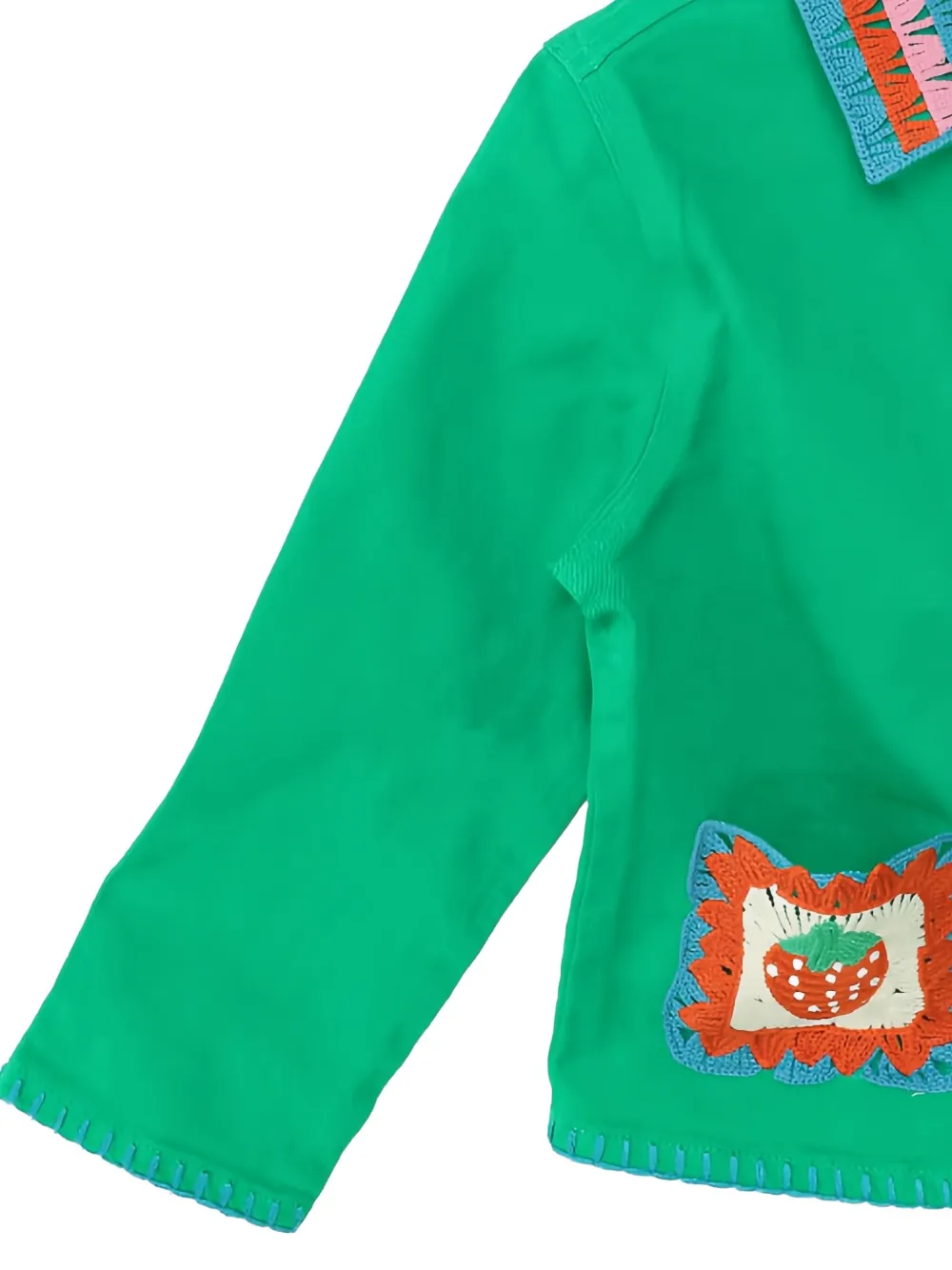 Stella McCartney Kids Jack met gehaakt detail Groen