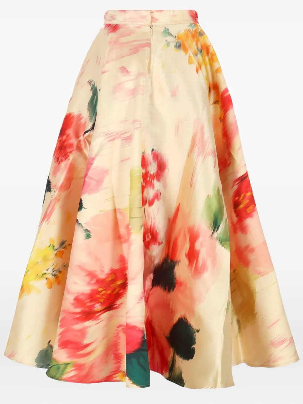 Shop Marques' Almeida Floral-print Midi Skirt