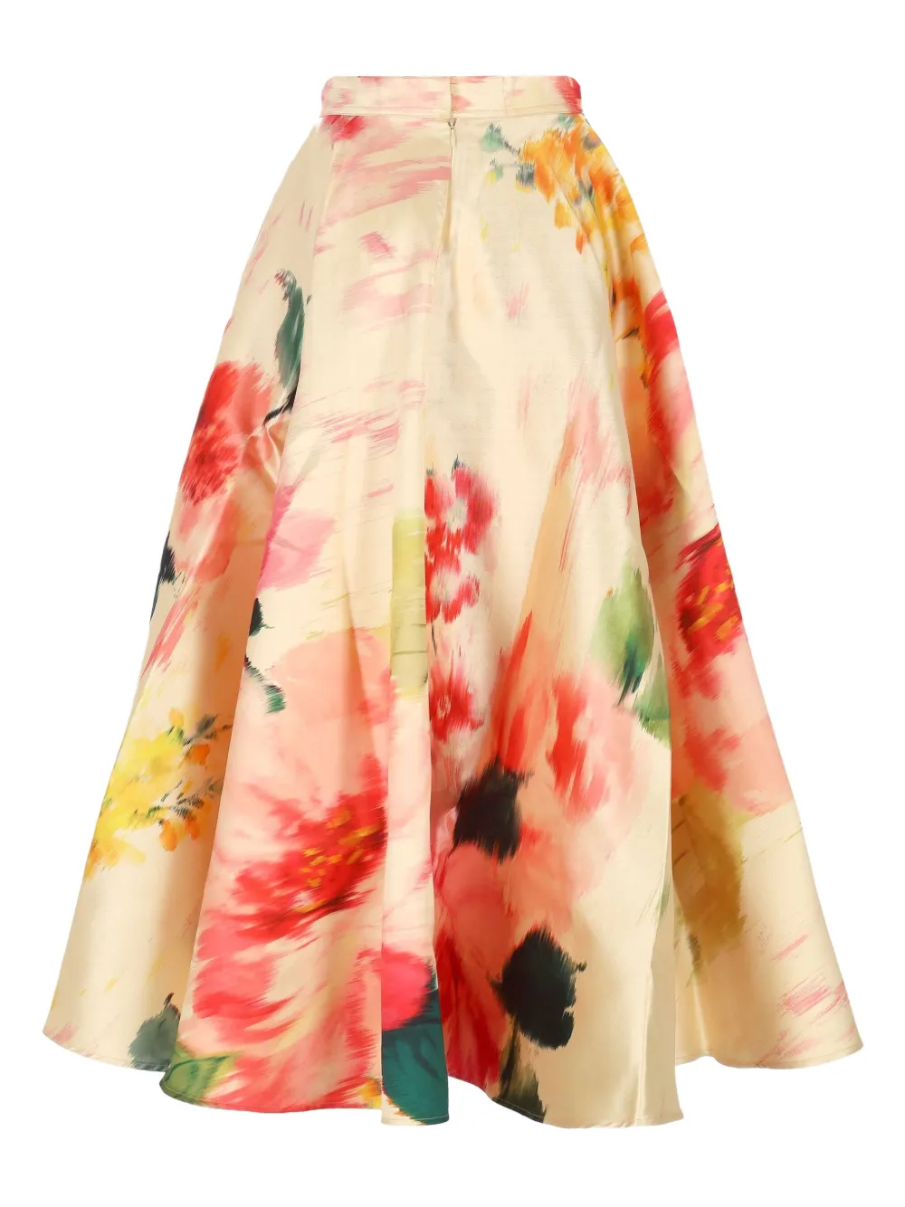 Marques'Almeida floral-print midi skirt - Beige
