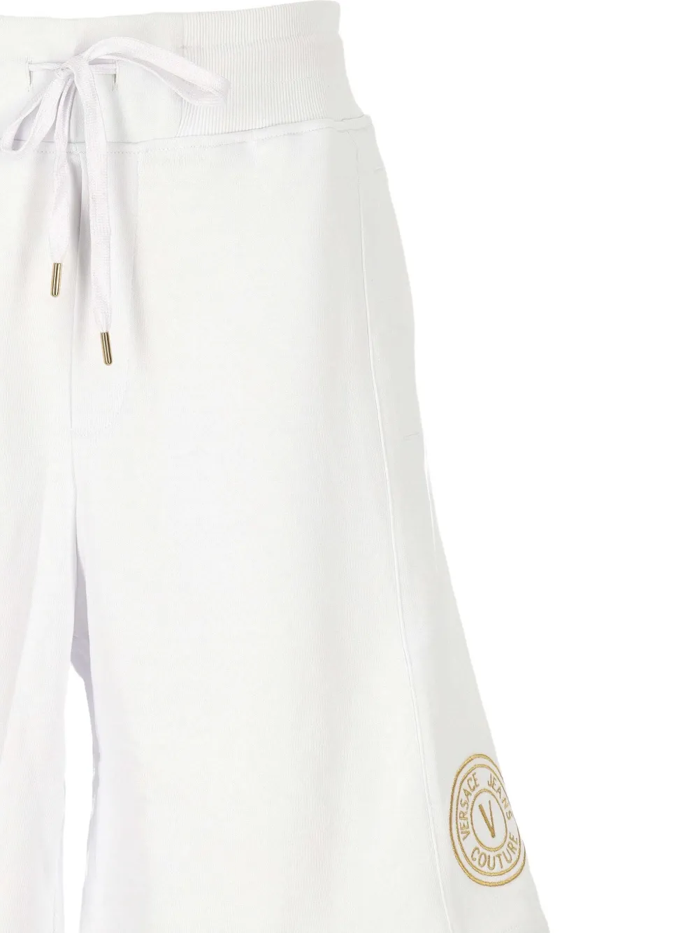 Versace Jeans Couture Bermuda shorts met geborduurd logo Wit