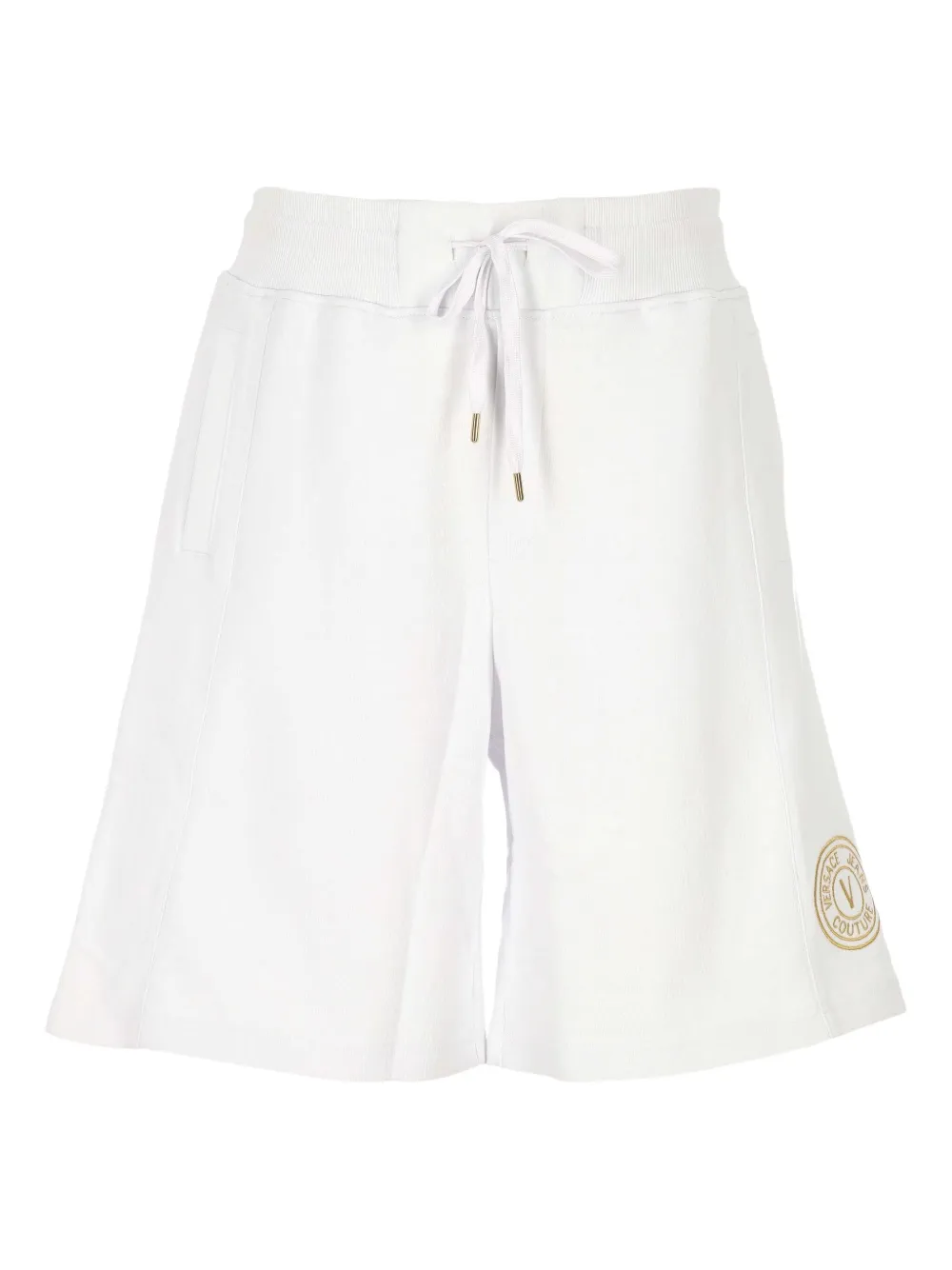 Versace Jeans Couture Bermuda shorts met geborduurd logo Wit