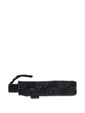 Karl Lagerfeld logo-print compact umbrella - Black