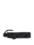 Karl Lagerfeld logo-print compact umbrella - Black
