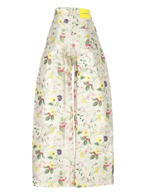 Marques'Almeida floral-print trousers