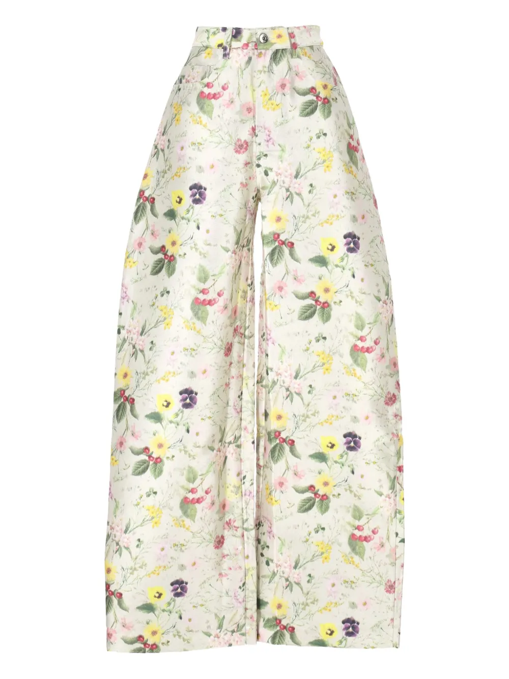 Marques'Almeida floral-print trousers - Wit