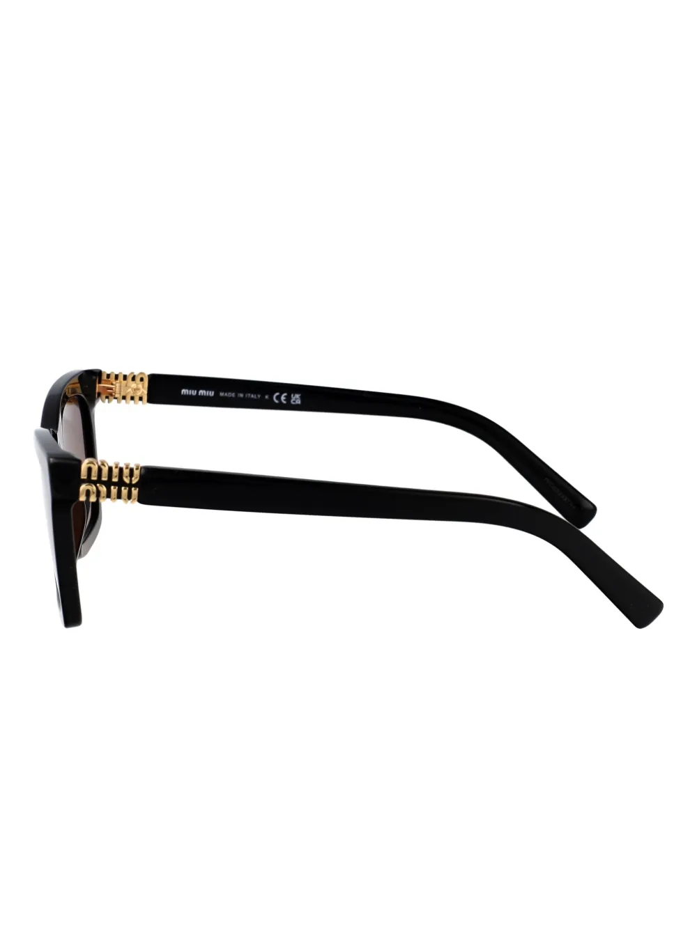 Miu Eyewear Zonnebril met geometrisch montuur Zwart