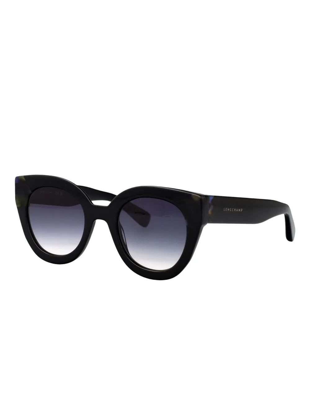 Longchamp Zonnebril met cat-eye montuur - Zwart