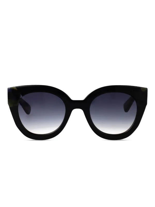Longchamp Black Oversized Cat-Eye Sunglasses Longchamp Lo775s N Women Black Cat Eye Sunglasses – Otticanet main image 2