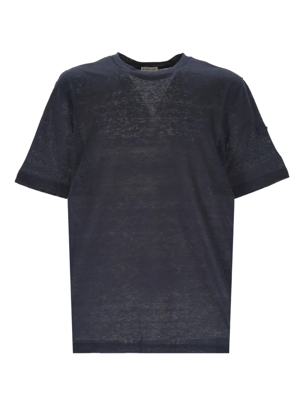 Moncler t-shirt à effet usé | bleu | Image 1