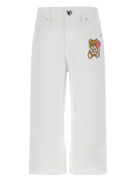 Moschino Kids pantalones con oso estampado