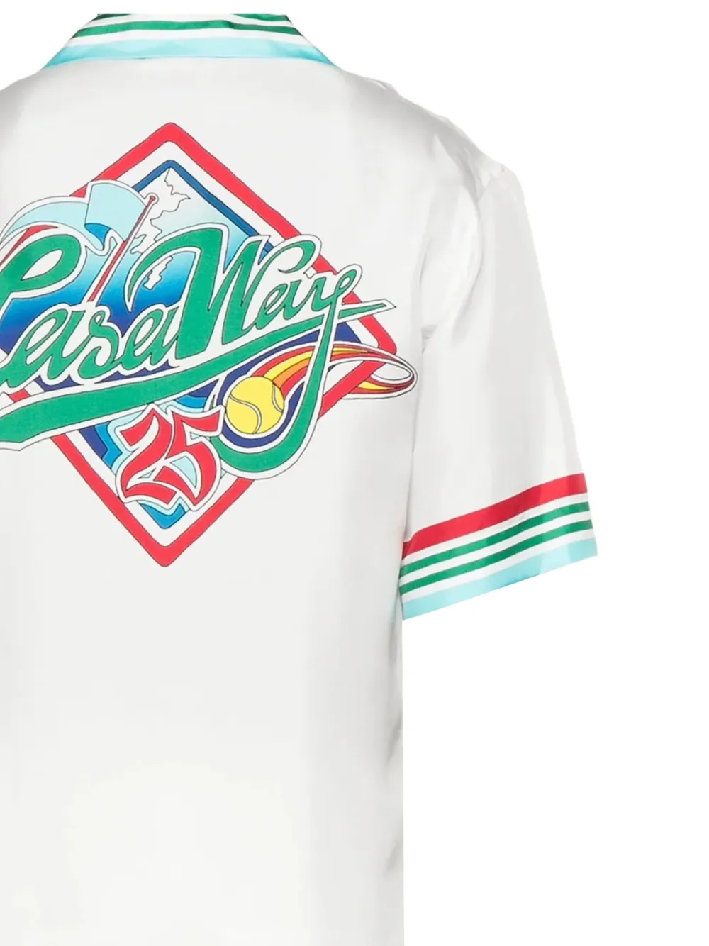 Casablanca Casa Way World Series graphic-print short-sleeve shirt - Wit