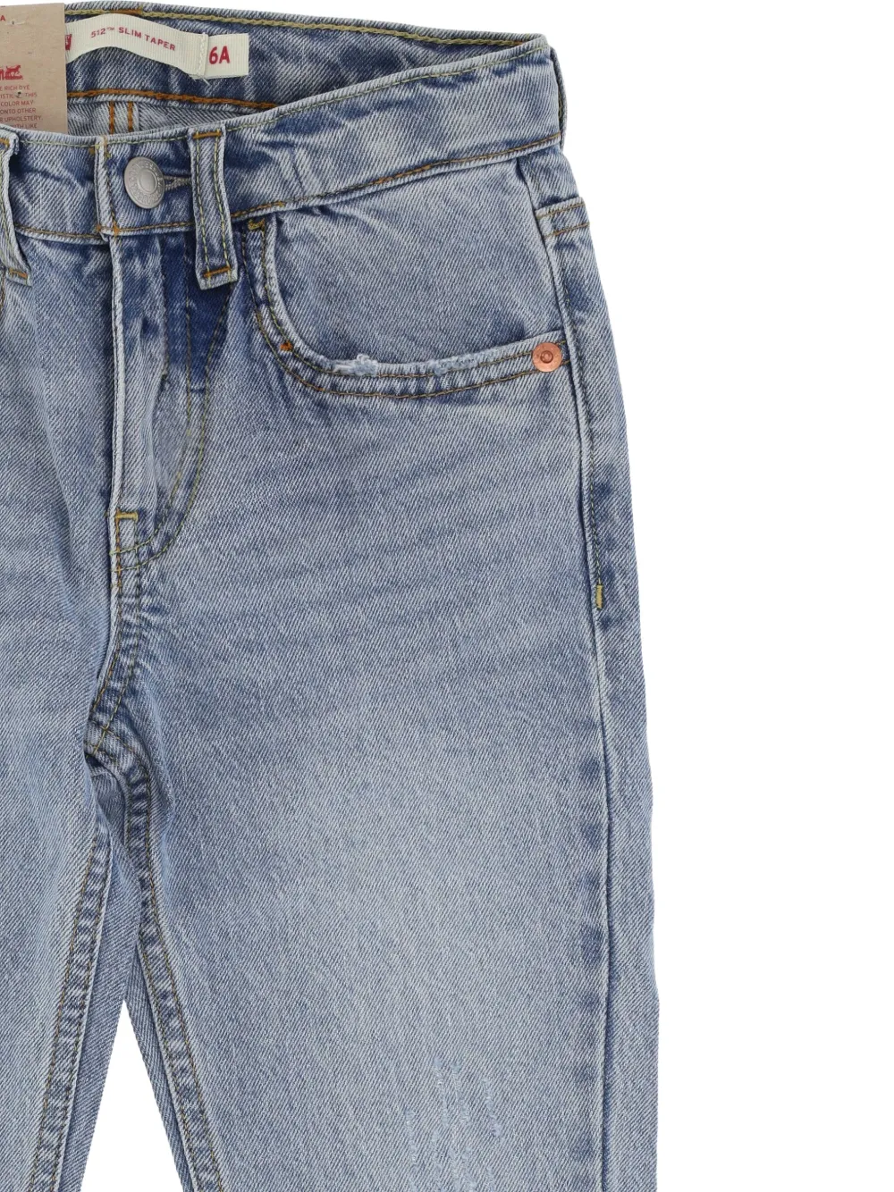 Levi's Kids logo-patch jeans Blauw