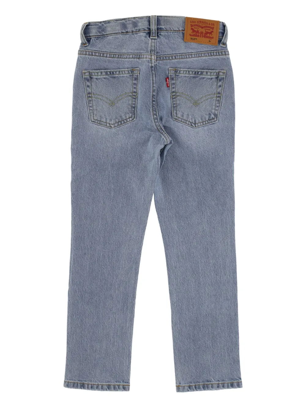Levi's Kids logo-patch jeans Blauw