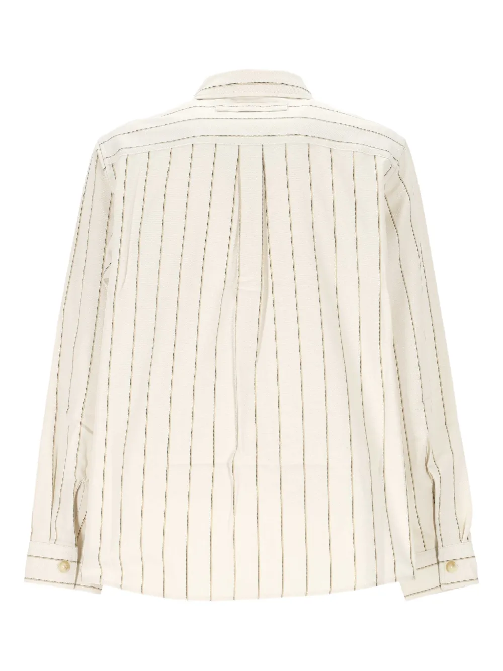 BOSS striped cotton shirt - Wit