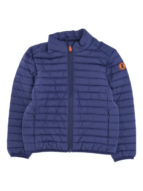 Save The Duck Kids logo-patch padded jacket