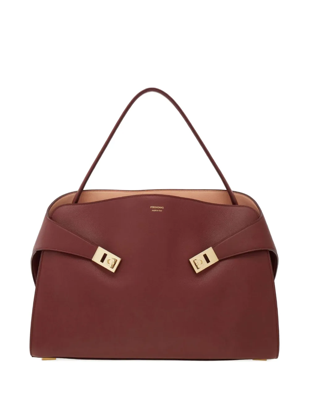 Ferragamo Hug structured suede tote bag | Brown | Image 1