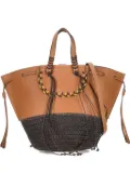 CUBA LAB leather tote bag - Brown