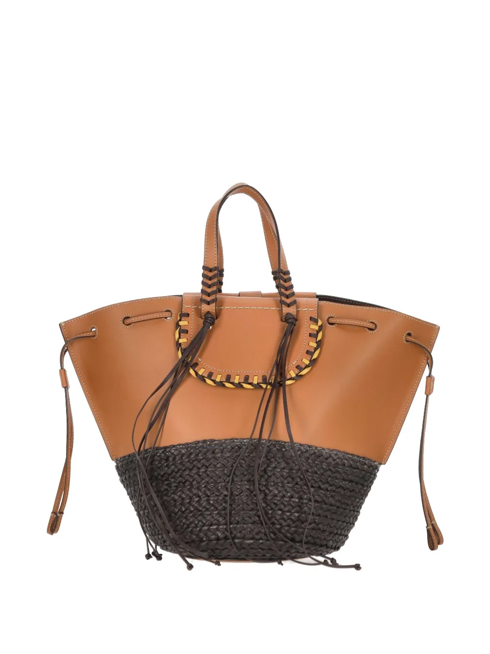 CUBA LAB leather tote bag - Bruin