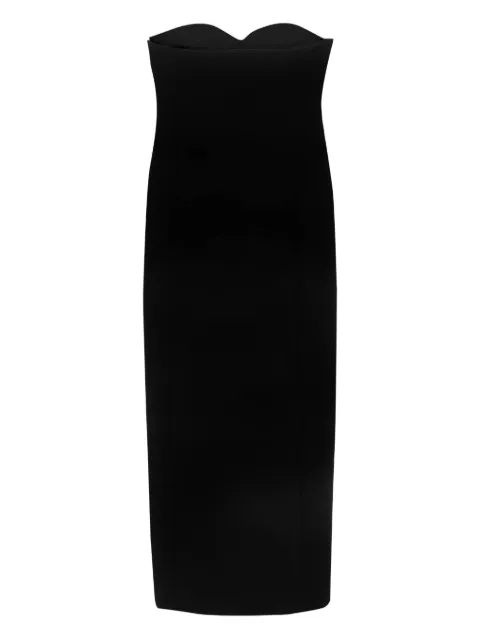 KHAITE strapless midi dress
