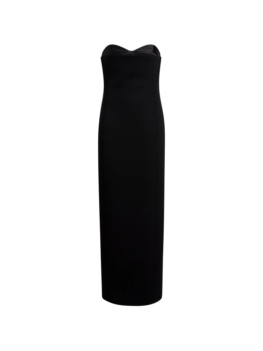 KHAITE Strapless midi-jurk Zwart