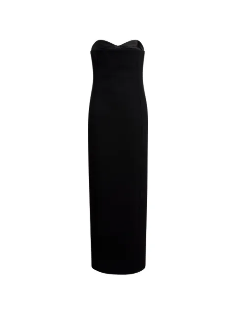 KHAITE vestido midi estilo strapless