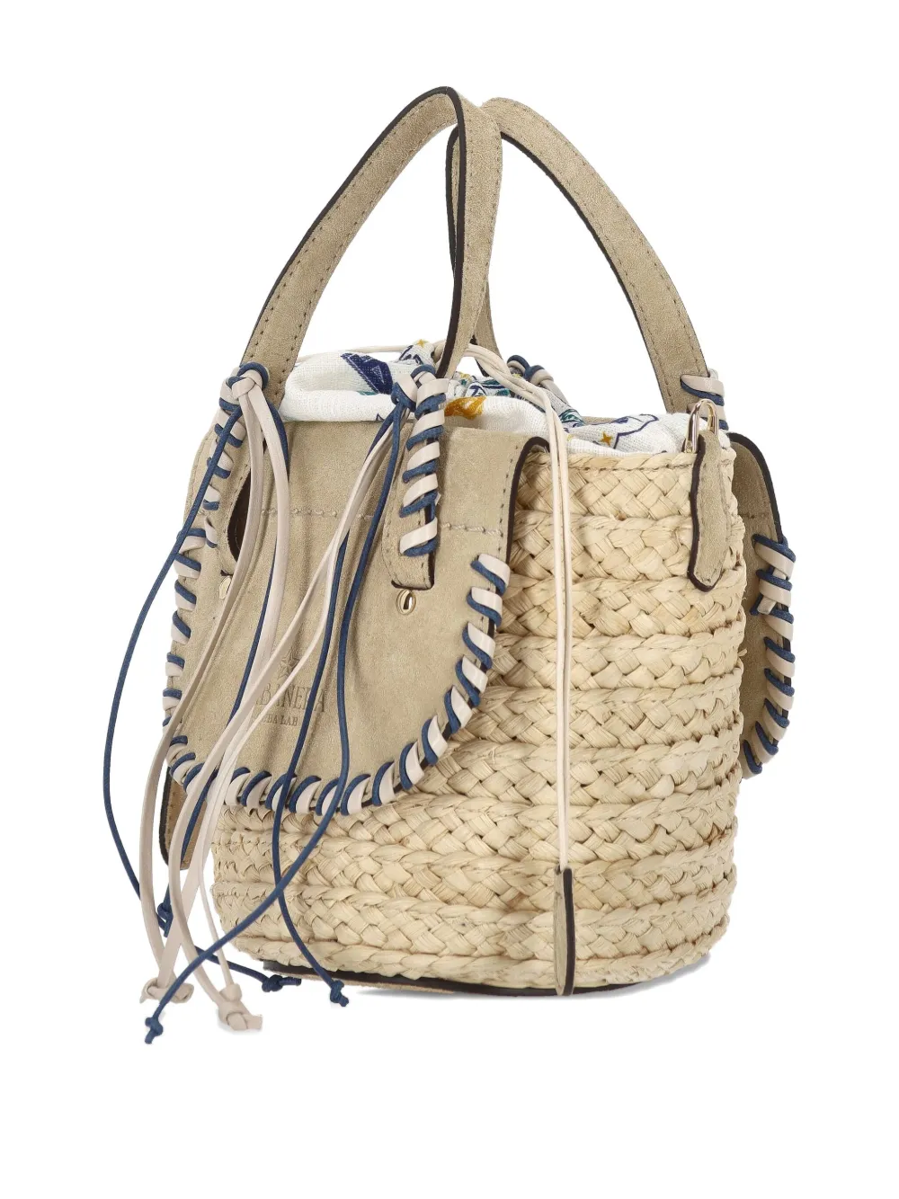 CUBA LAB logo-embossed tote bag - Beige