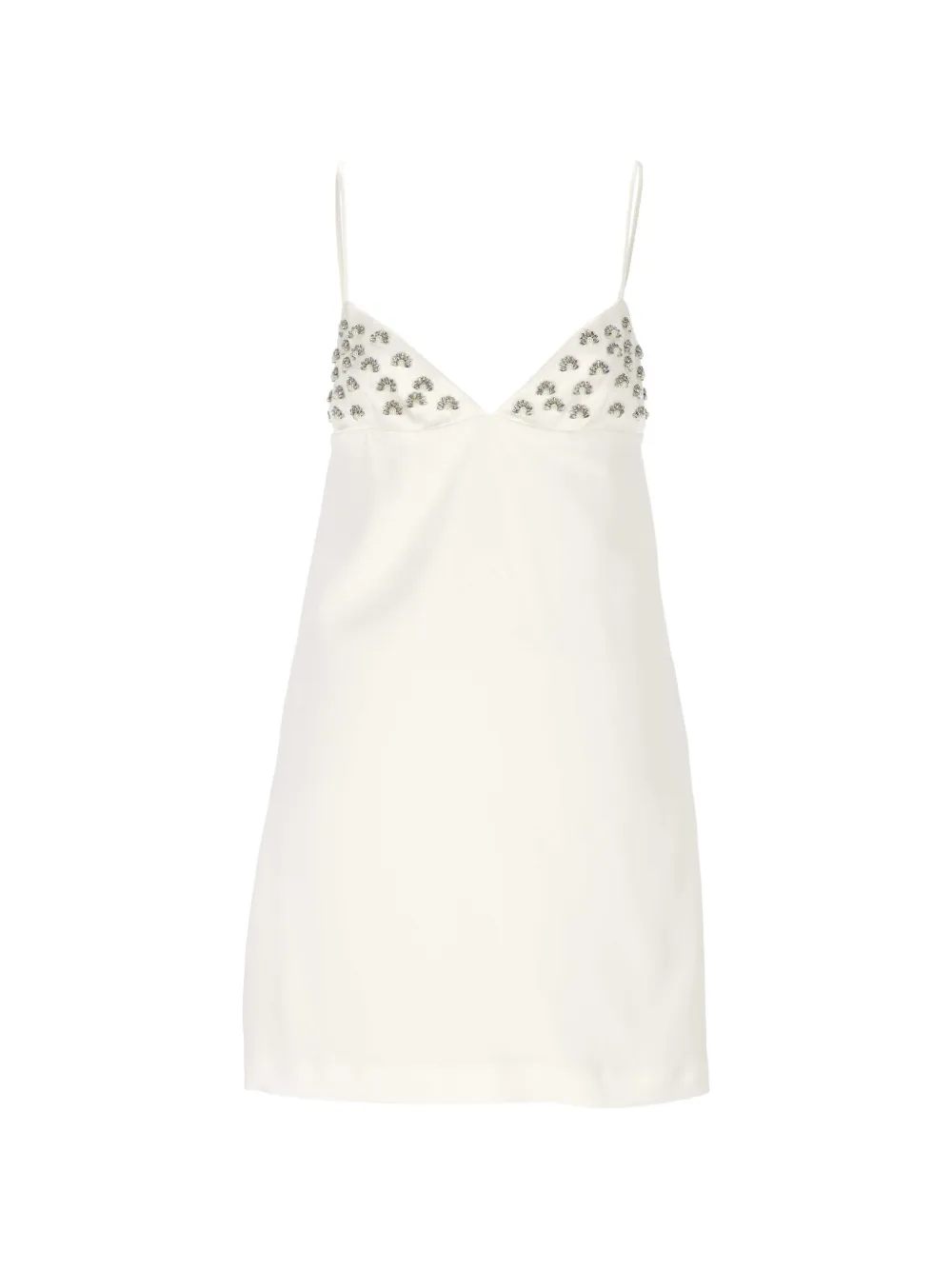 Blumarine embellished mini dress - White