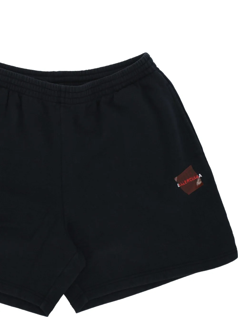 Balenciaga Trainingsshorts met logoprint Zwart