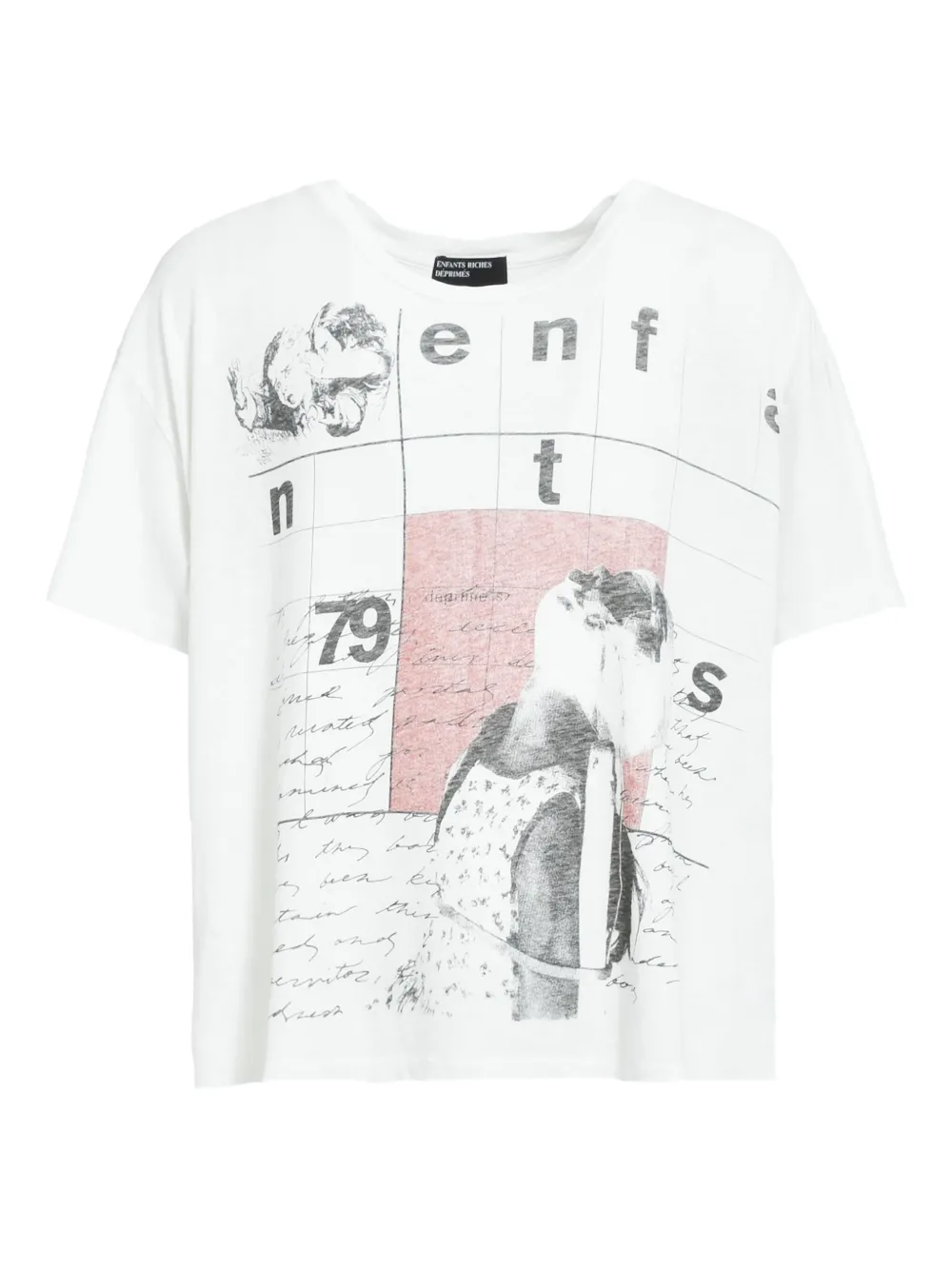 Enfants Riches Déprimés playera oversize con estampado gráfico | blanco | Image 1