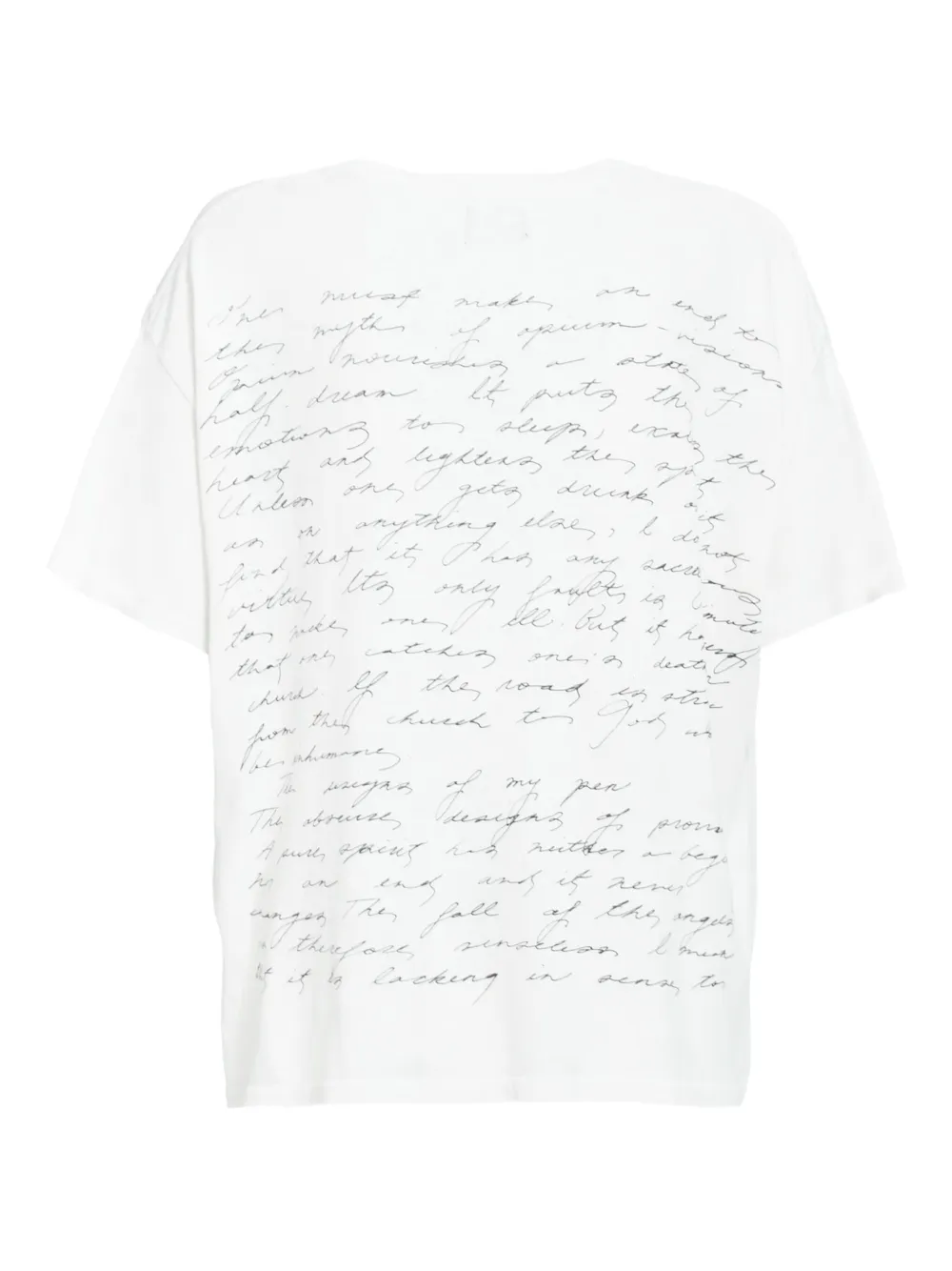 Enfants Riches Déprimés Oversized T-shirt met grafische print Wit