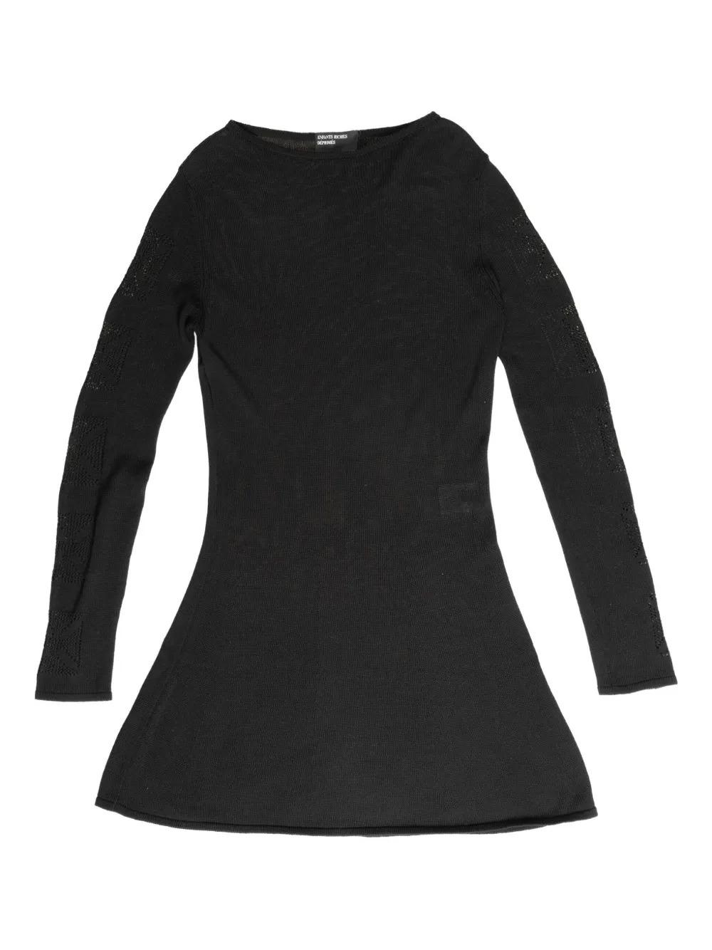 Enfants Riches Déprimés cross-stitch knit dress | Black | Image 1