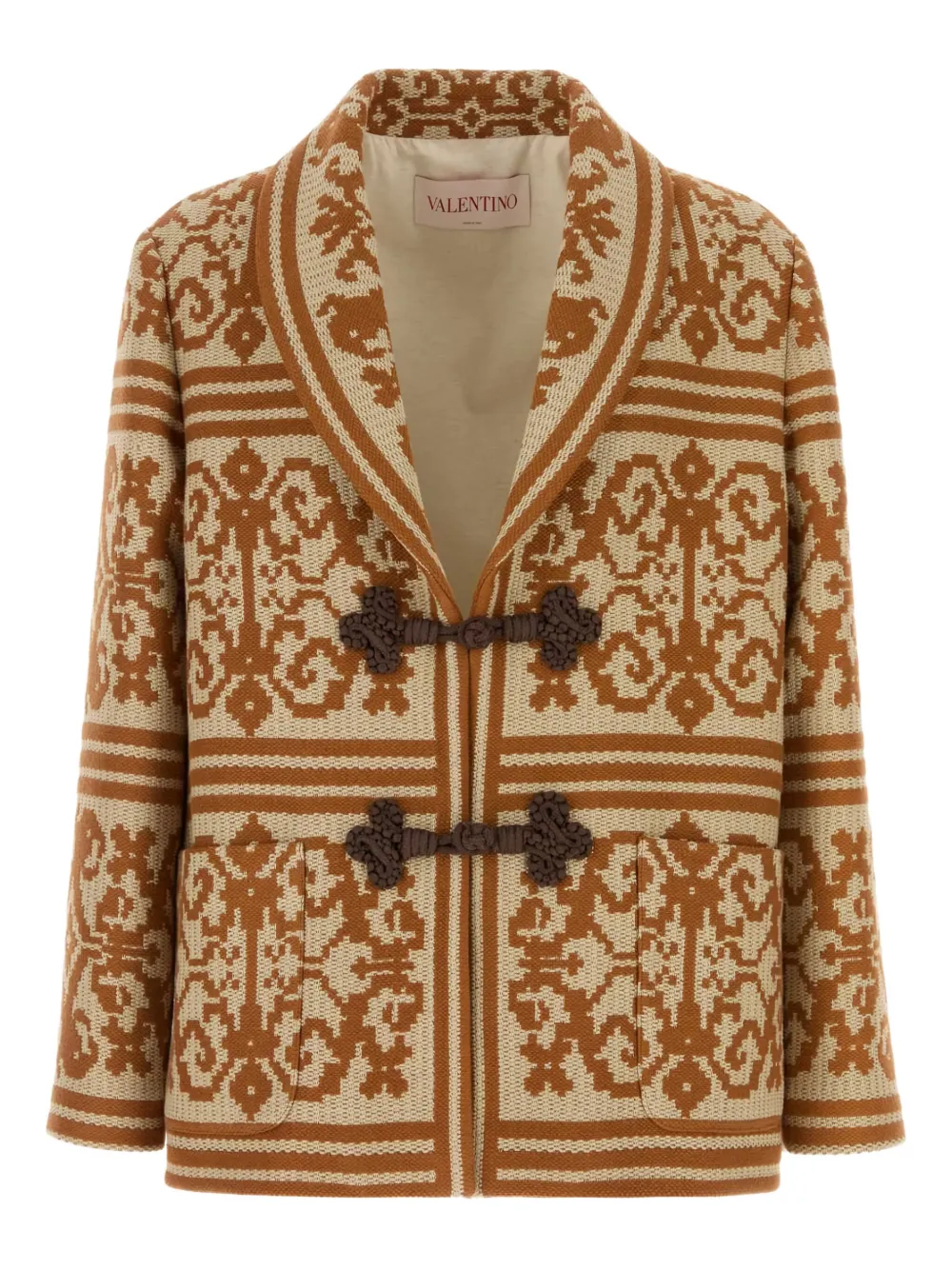 Valentino Garavani embroidered blazer Beige