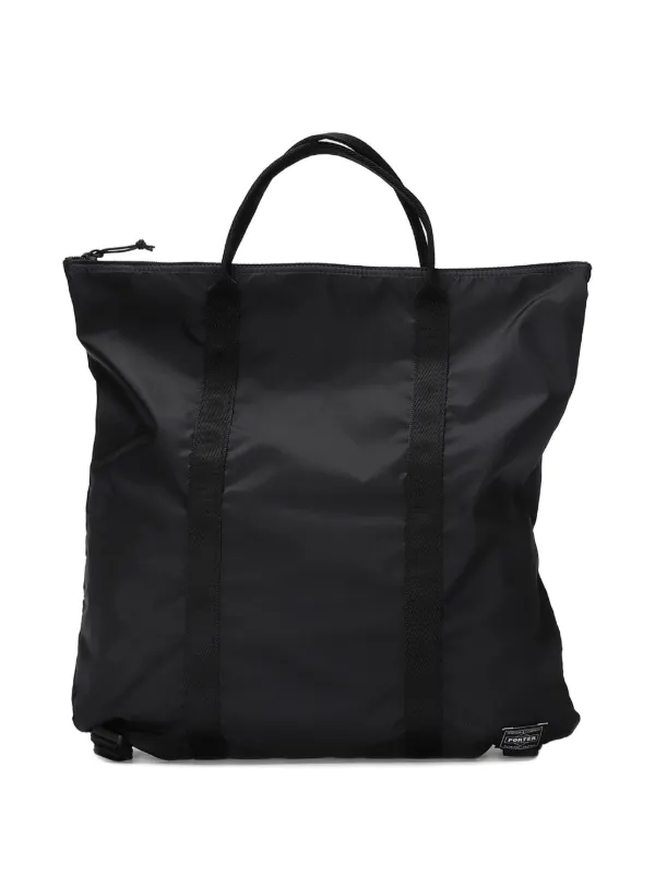 PORTER 2WAY ブラック ナイロン トートバッグ Porter-Yoshida & Co. Flex 2Way Tote Bag | Black | FARFETCH