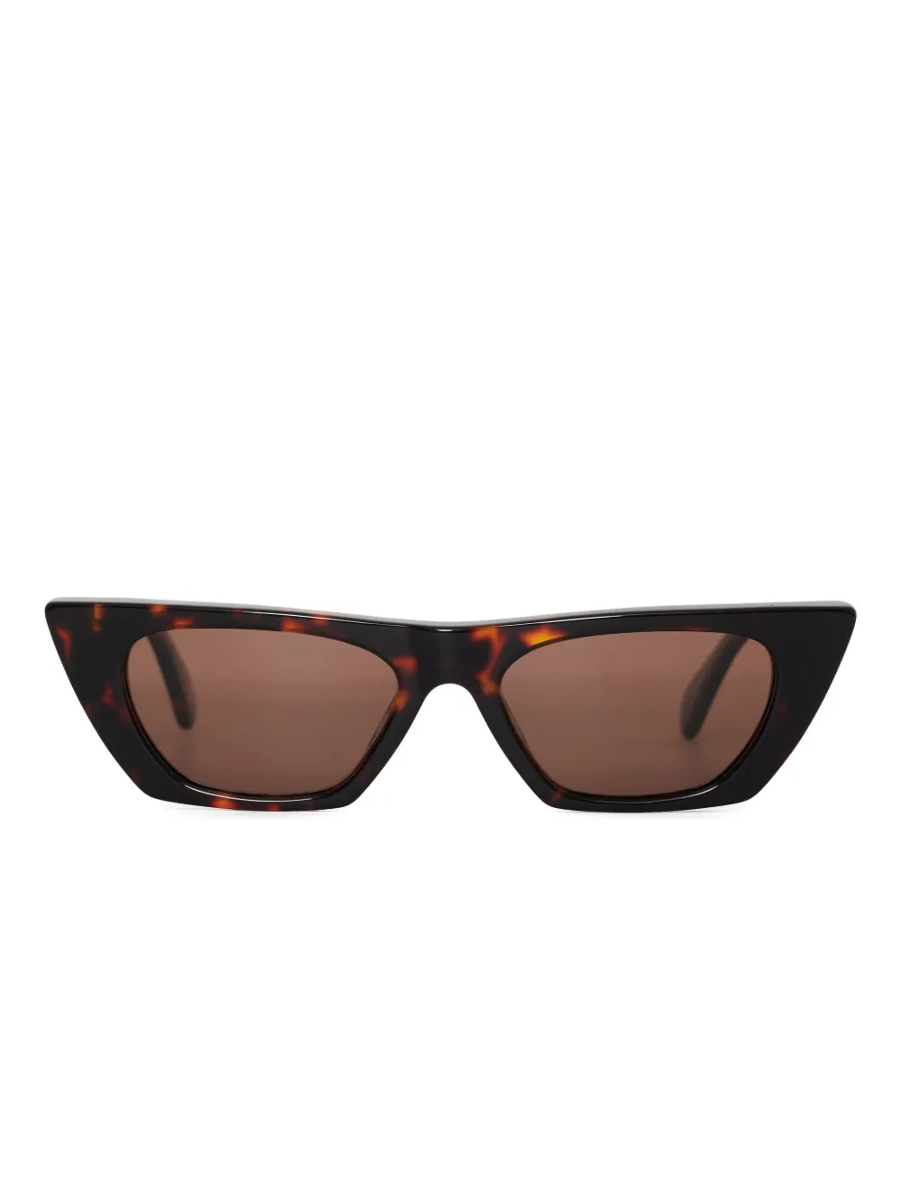 ANINE BING Pierre zonnebril met cat-eye montuur en schildpadschild-design Bruin