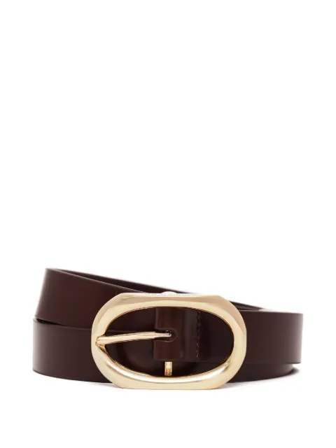 ANINE BING oval-buckle leather belt