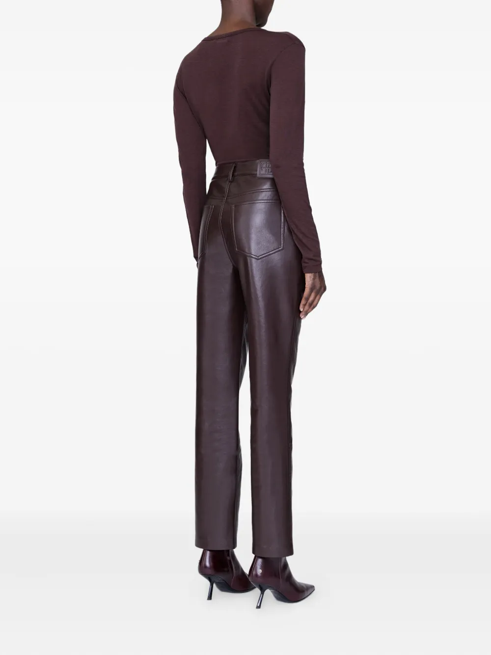 ANINE BING Sylvie T-shirt met lange mouwen Bruin