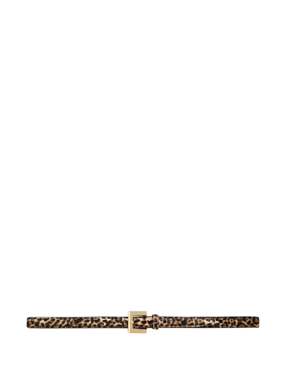 ANINE BING leopard-print square-buckle belt | Brown | Image 1