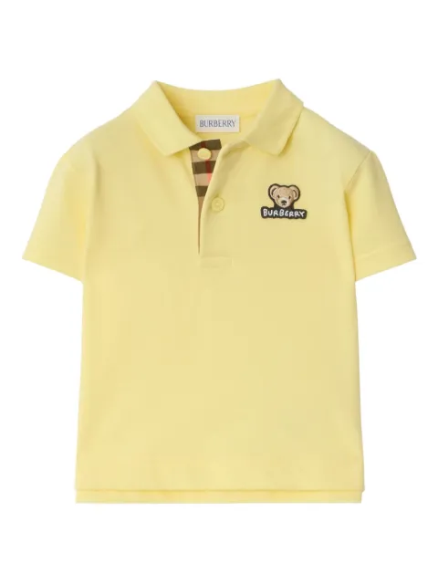 Burberry Kids bear-appliqué polo shirt